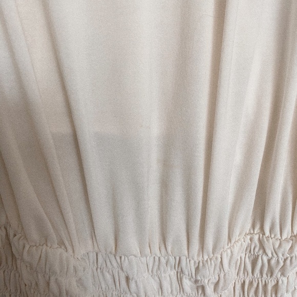 Free People movement white smocked deep racer back tank - Picture 5 of 5